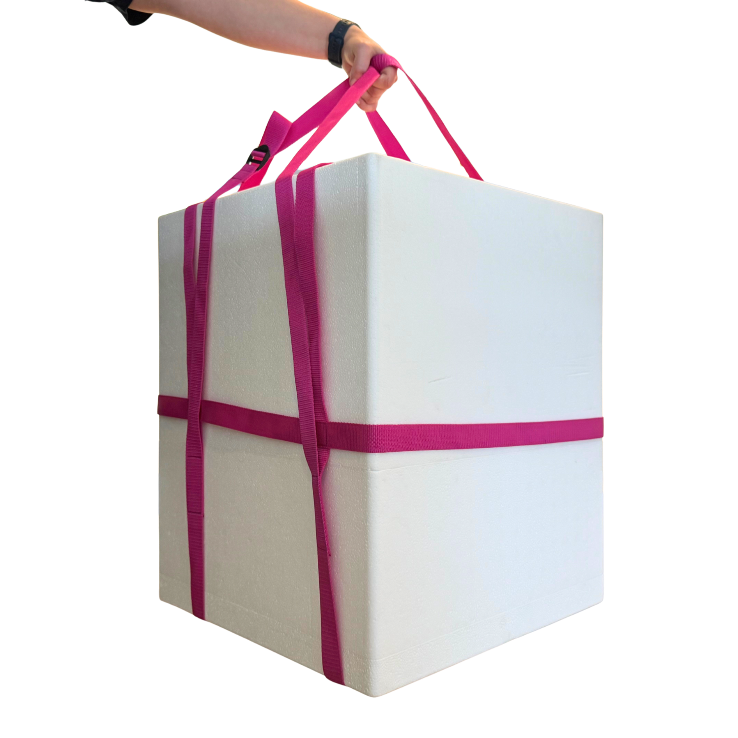 Bundle: Thermobox 80,0 l inkl. Tragegurt pink